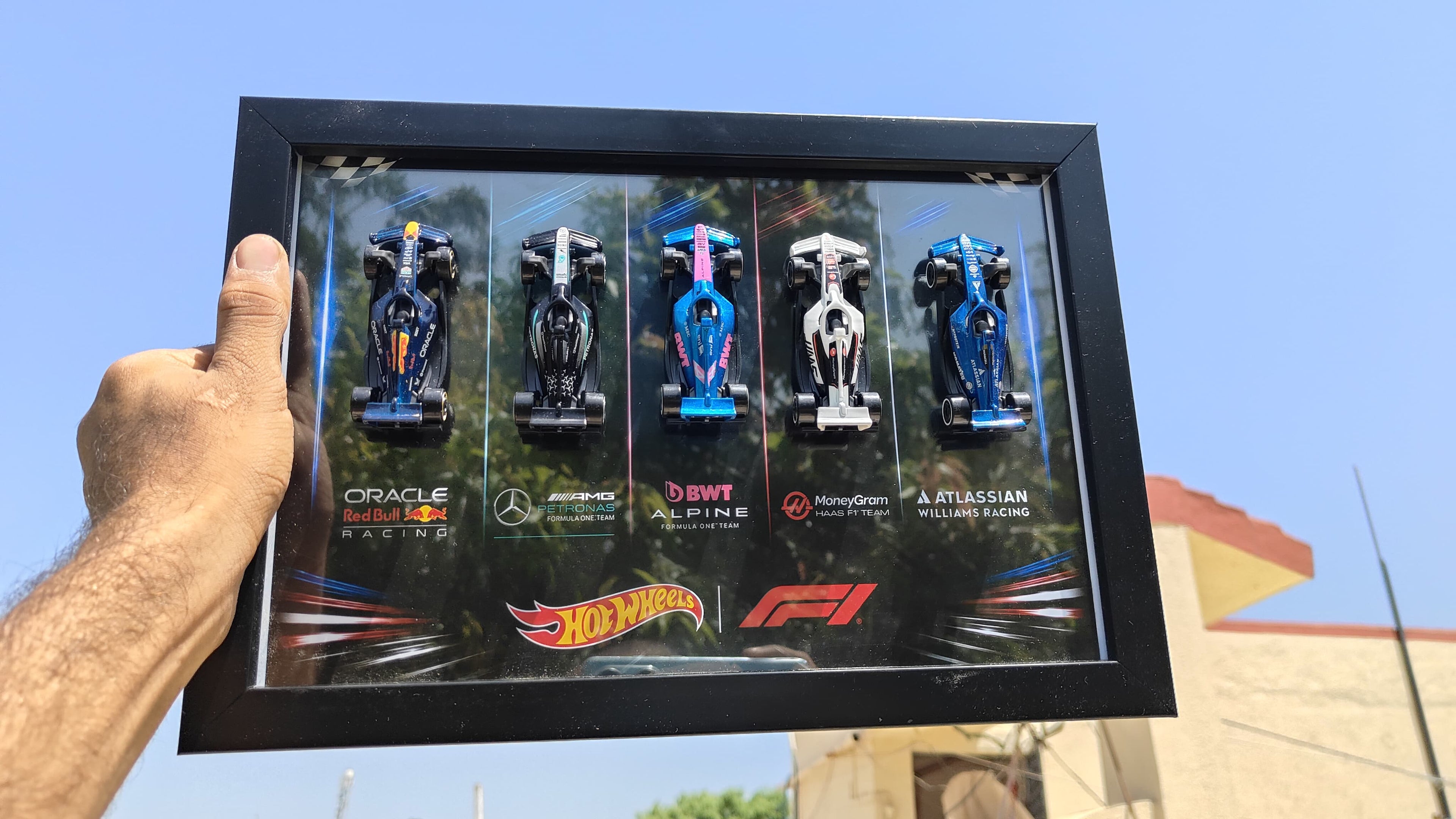 Hot Wheels F1 5-Car Die-Cast Framed Set